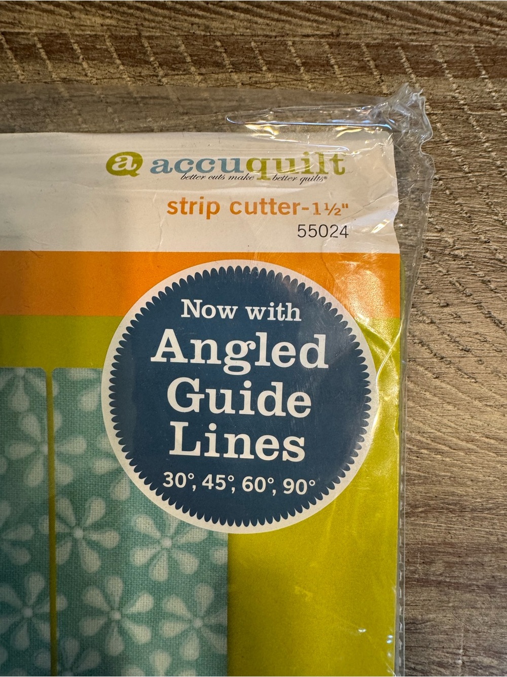 AccuQuilt Strip Cutter 1½" with Angled Guide Lines - Picture 2 of 3